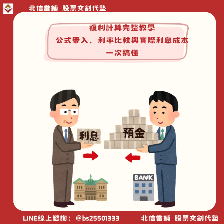 複利計算完整教學：公式帶入、利率比較與實際利息成本一次搞懂