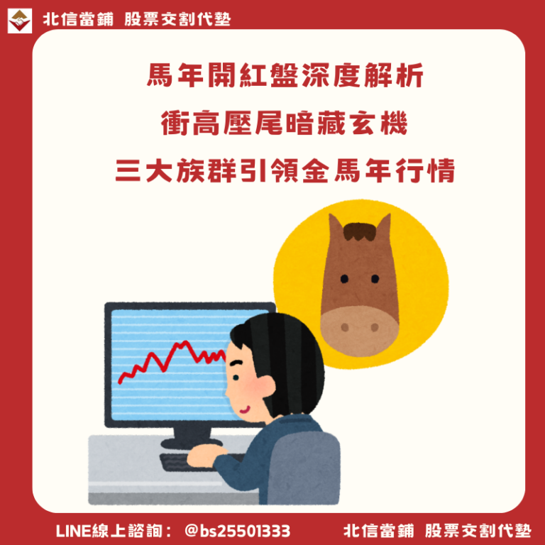 馬年開紅盤深度解析：衝高壓尾暗藏玄機，3大族群引領金馬年行情