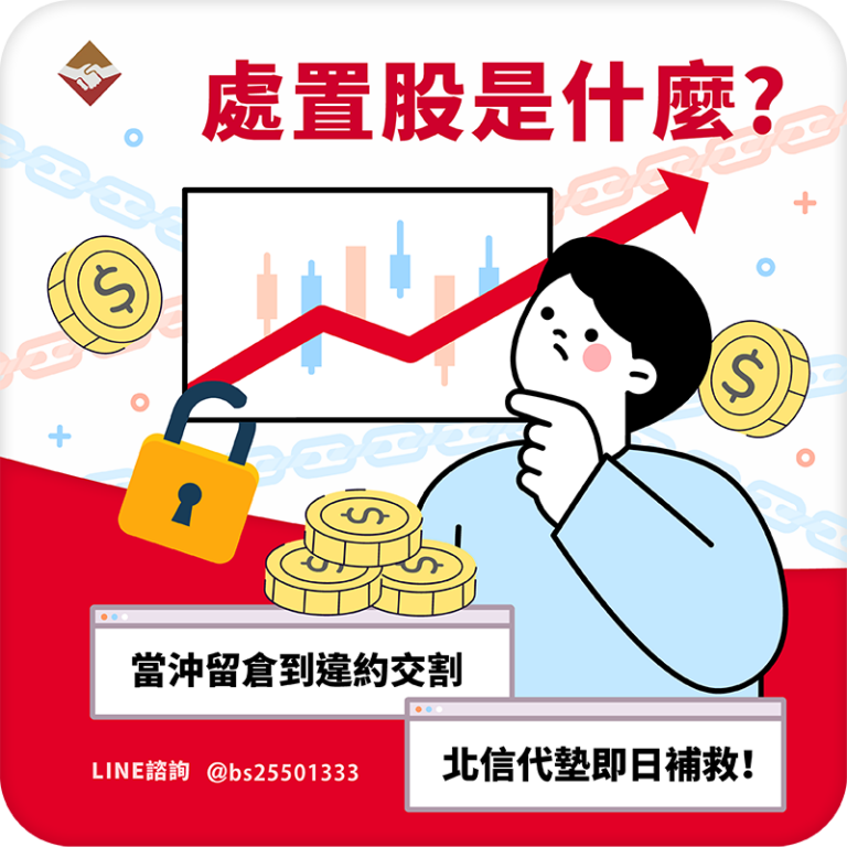 處置股是什麼？當沖留倉到違約交割，北信代墊即日補救